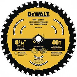 DEWALT DWA181440 8 1/4" 40T CIRCULAR SAW BLADES BLISTER