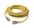 U.S. WIRE 73025 14/3 SJTW 25' NEMA 5-15 YELLOW EXTENSION CORD WITH LIGHTED END